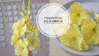 Гладиолусы из гофрированной бумаги 1 сентября DIY Tsvoric Гладиолусы из гофрированной бумаги 1 сентября DIY Tsvoric
