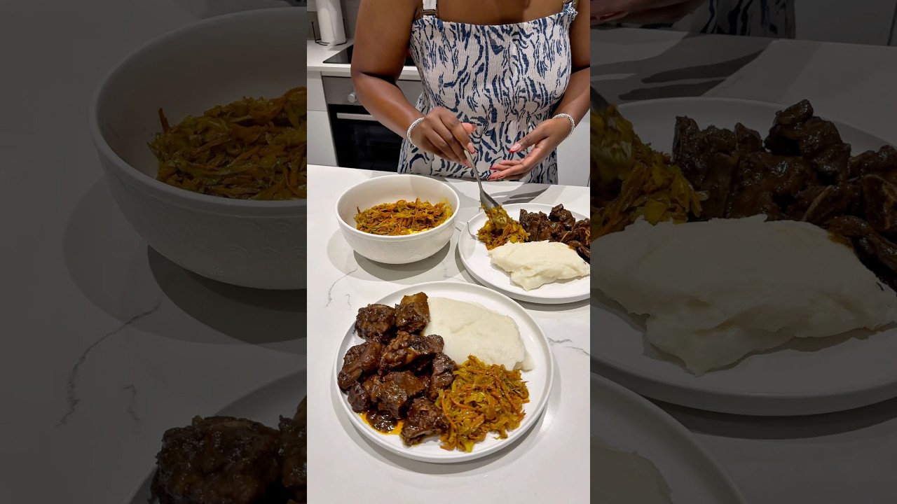 Sunday Lunch - Pap, Meaty Bones & Cabbage 