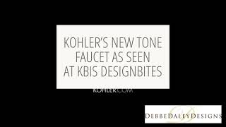 Kohler’s new Tone Kitchen Faucet as shown at KBIS DesignBites 2021