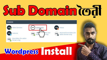 How to Create Subdomain in CPanel and Install Wordpress Bangla 2021