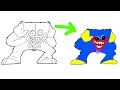 huggy Wuggy how to color huggy Wuggy #HuggyWuggy #how