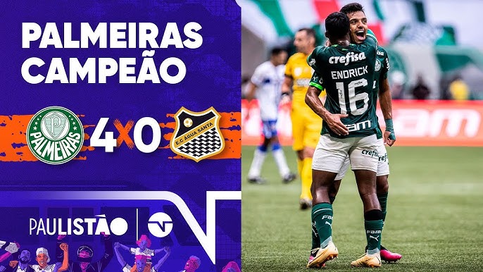 PALMEIRAS 4 X 0 ÁGUA SANTA, MELHORES MOMENTOS, FINAL CAMPEONATO PAULISTA  2023