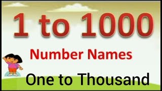 1 to 1000  Number Names ||1 To 1000 Numbers in words in English || 1  1000 numbers with spellings