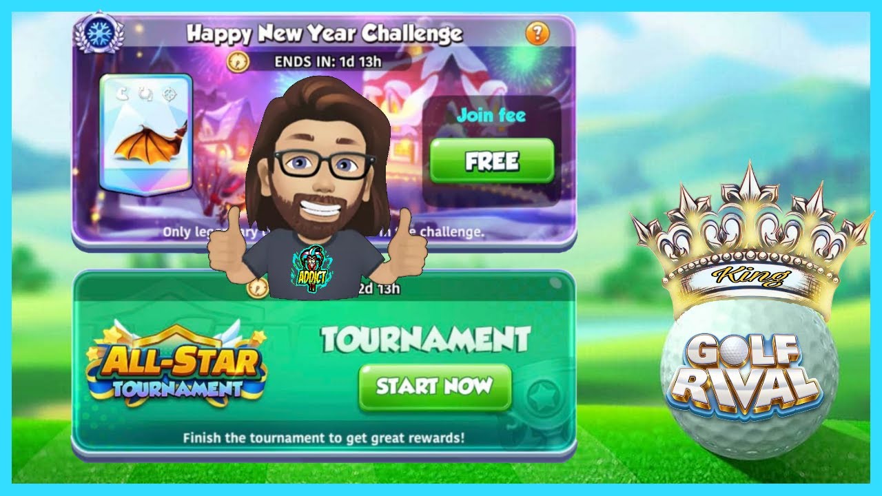 GOLF RIVALS NEW YEARS CHALLENGE & ALL STAR TOURNAMENT!!!! - YouTube