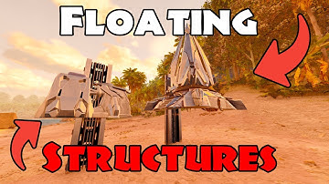 How to make Floating STRUCTURES. Floating TRANSMITTER for your WARROOM. Ark Ascended Glitch