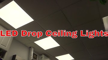 LED Drop Ceiling Recessed 24x24 Light VS. Fluorescent