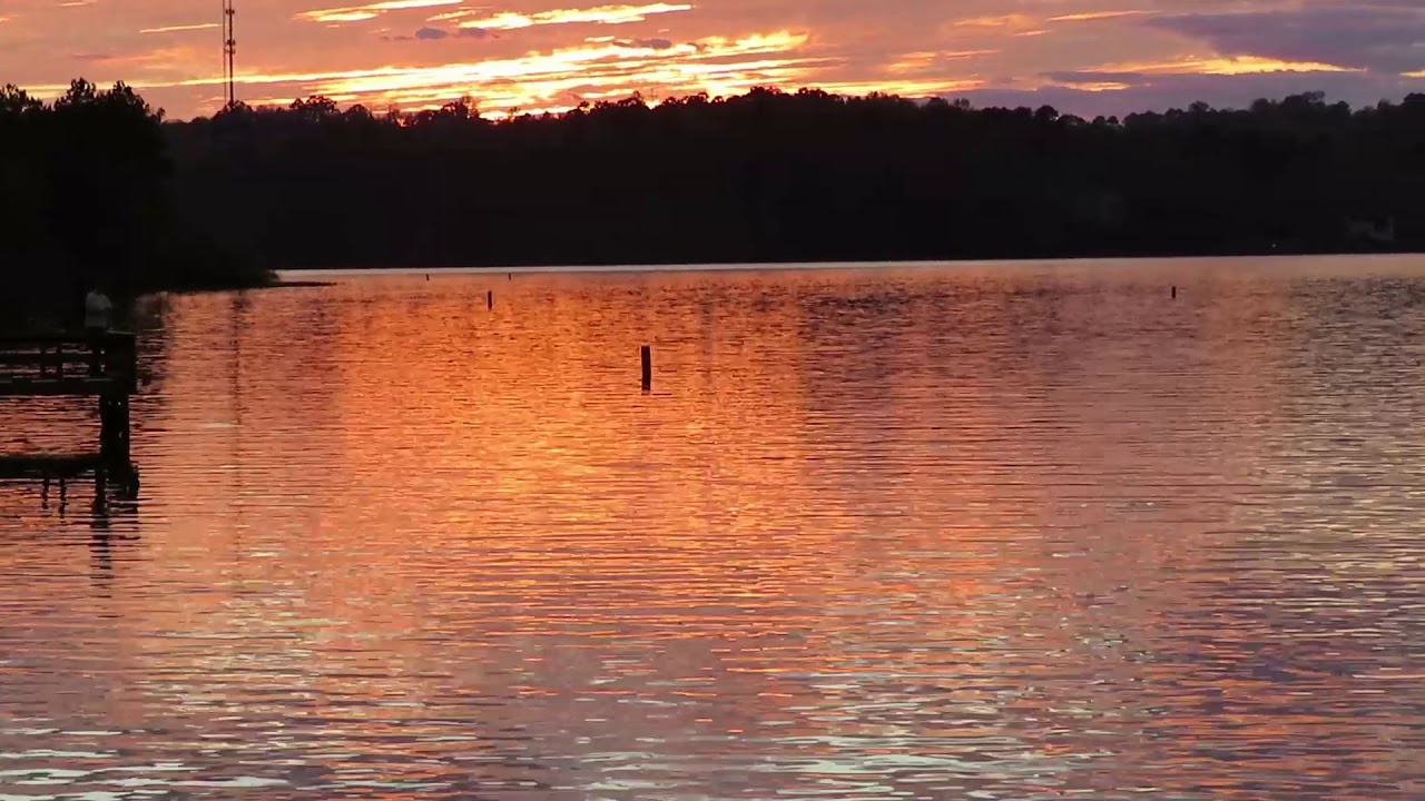 Sunset at Lake Oliver Marina in Columbus, YouTube