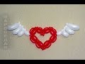 Сердце с крыльями/ Heart with wings from balloons