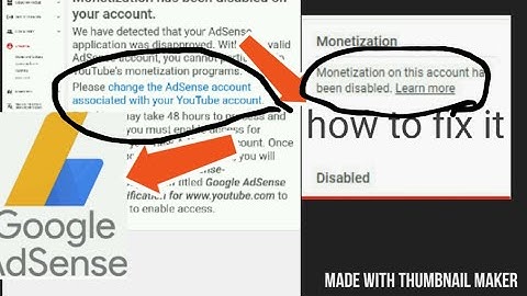HOW TO FIX MONETIZATION DISABLED ON YOUR YOUTUBE CHANNEL?/EXISTING ADSENSE (Easy Tutorial 2019)