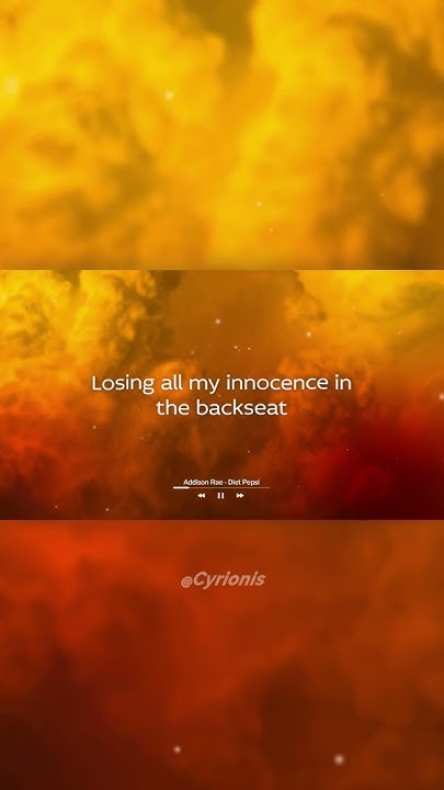 Body On My Losing All My Innocence Addison Rae - Diet Pepsi "Losing all my innocence in the backseat" #