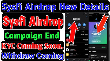 Sysfi Airdrop Campaign Ending soon | sysfi airdrop full details | SYN Airdrop coming soon sysfi