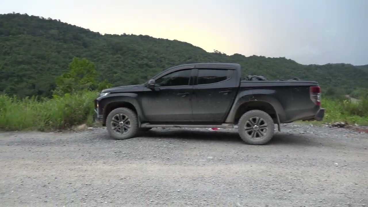 Driving from Limbang to Lung Napir, a remote Kelabit's village in Borneo