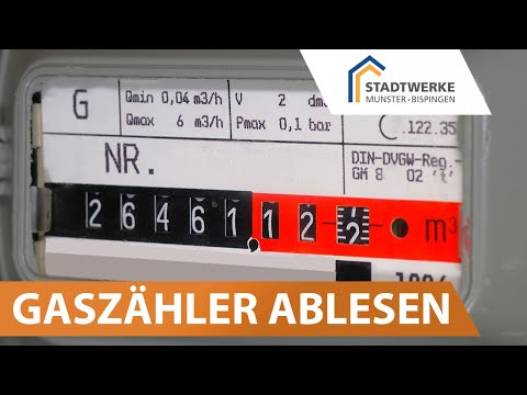 Video: Wie man Gaszähler abliest