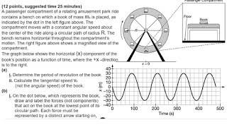 AP Physics 1 - FRQ - Circular Motion - Centripetal Force - College Board Study Guide