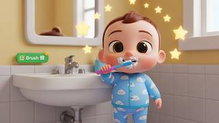 Baby Brush Time Song 🪥 | Toothbrushing Song for Kids | Toddler Hygiene Rhyme