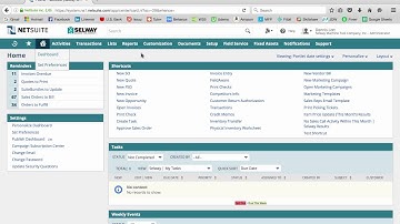 Adding and Removing Portlets | NetSuite