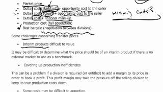 ACCA P5 - 9 Transfer pricing