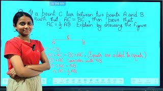 If a point C lies between two point A and B such that AC = BC , then prove that AC= (1/2)AB .explain