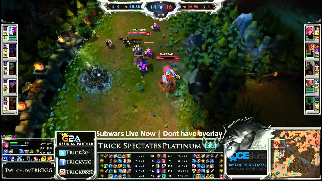 Unofficial Pentakill on LeBron (Lucian) - Trick2g Platinum Subwars