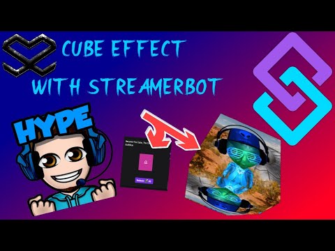 Make A Cool Cube Effect On Screen, Controlled with Streamerbot
