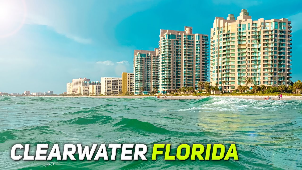 Clearwater Florida. Vacation Apartment Room Tour. Sand Key Beach. Virtual Walking Tour. Travel Video