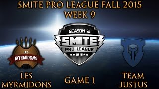 SPL Fall Week 9: Myrmidons vs. JusTus (Game 1)