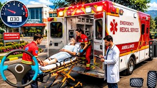 New Ambulance City Rescue Simulator Game 3D 911 US Emergency Ambulance Driving 2026 Android Gameplay screenshot 3