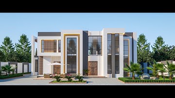 3d Walkthrough of modern villa 2 I UAE I sketchup I Enscape