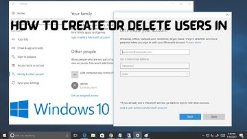 How to create or delete user account in windows 10 and changing administrator by |TECHSKEY|
