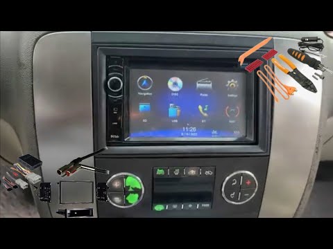 Gmc Sierra / Chevy Silverado/ Yukon Double Din Radio Install 2007 – 2014 #shorts