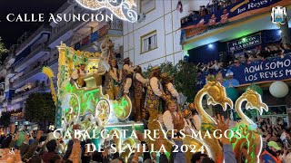 [4K] Cabalgata Reyes Magos en Calle Asunción 2024 (Completo) Ateneo de Sevilla