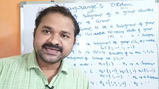 Lagrange's Theorem with an example || Algebraic Systems || DMS || Discrete Mathematical Structures