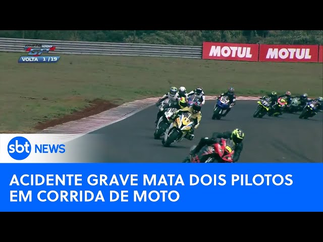 Corrida de motos no Paraná termina em grave acidente com dois