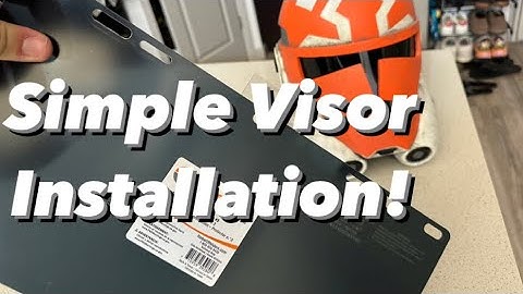 How to add a see through visor to your 3d printed helmet!