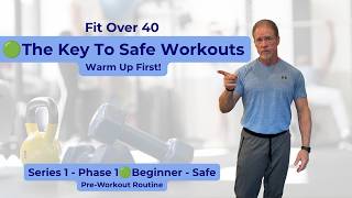 🟢Pre-Workout Warm Up Exercises for Beginners Over 40 | Full Body Mobility & Injury Prevention