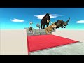 Prehistoric mammals Challenge. Large jump obstacle course! | Animal Revolt Battle Simulator
