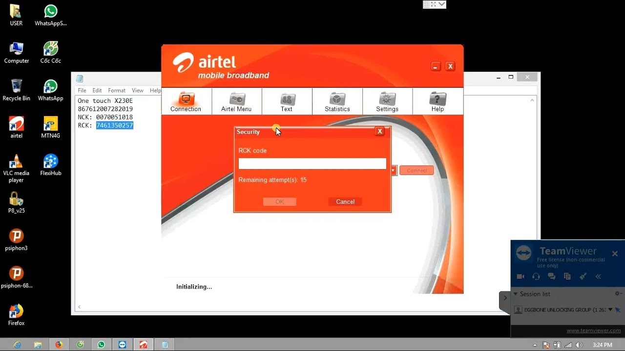 Unlock Airtel Alcatel X230e Modem Youtube