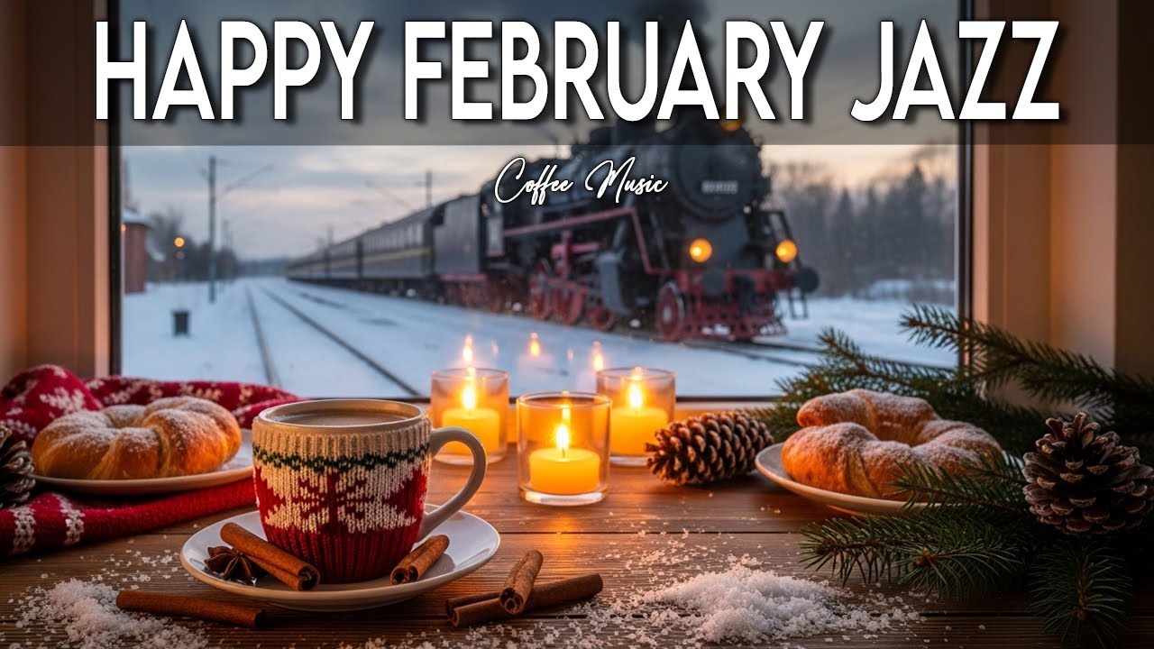 Happy February Jazz ~ Delicate Winter Coffee Jazz & Bossa Nova Instrumental Music for Stress Relief🎶