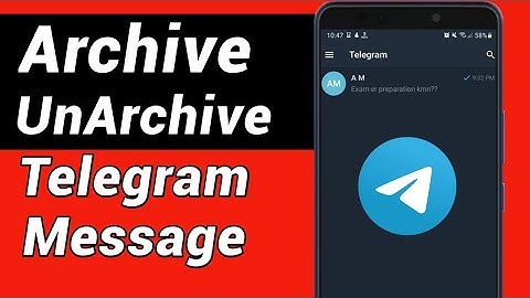 How to Archive/UnArchive Telegram Messages || Hide and Unhide Telegram conversations/chats