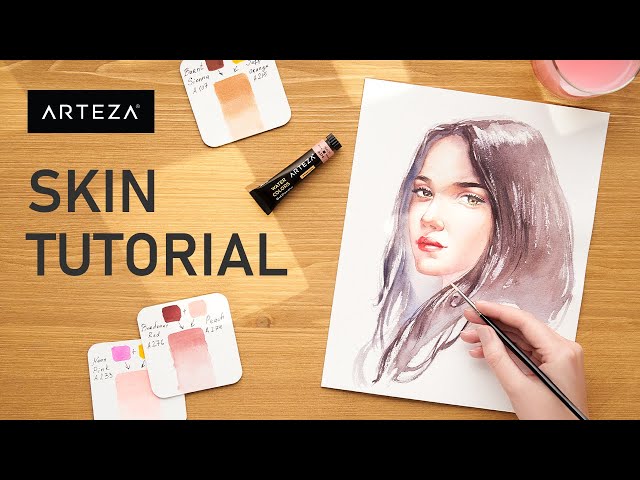 Watercolor Skin Tones, How To Paint Skin Tutorial