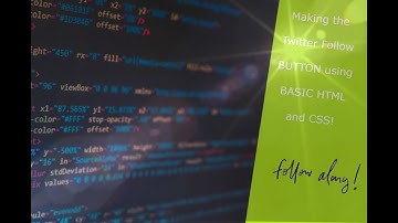 Making the Twitter FOLLOW Button using ONLY HTML5 AND CSS3!
