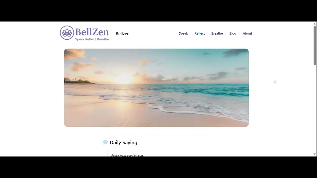 Bellzen — Speak • Reflect • Breathe (2-min demo)