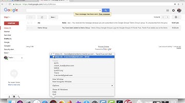 Google Groups - Sending email to the group