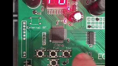 E8 - EGA Control Board - how to enter the menu settings