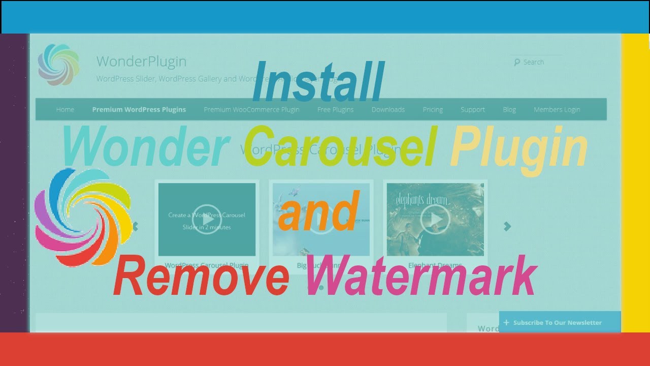 How to remove watermark from wonder carousel Plugin | Wordpress Plugin ...