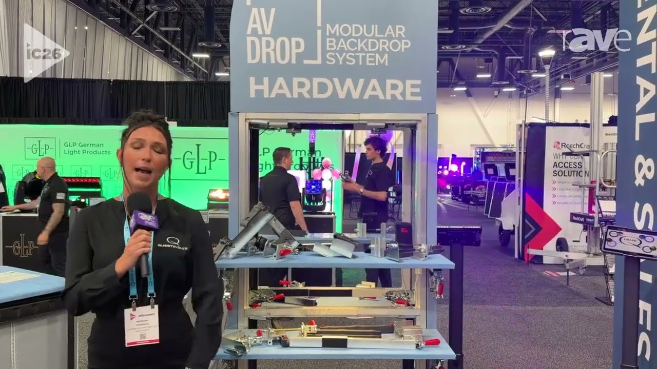 InfoComm 2026: Quest Events Exhibits AV Drop Modular Backdrop System