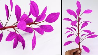 How to make paper leaf plant at home | DIY Paper plant | Paper craft ideas | DIY Paper leaf plant