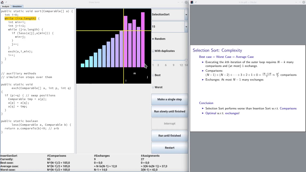 Selectionsort - Complexity