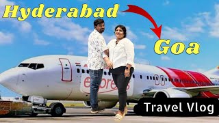 Hyderabad to Goa Flight Journey ✈️ | Goa Trip in budget | Cheap Flight Tickets |Goa Vlog