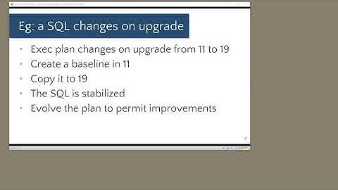 2 Identify and Stabilize an SQL, Stabilizing Performance when Upgrading